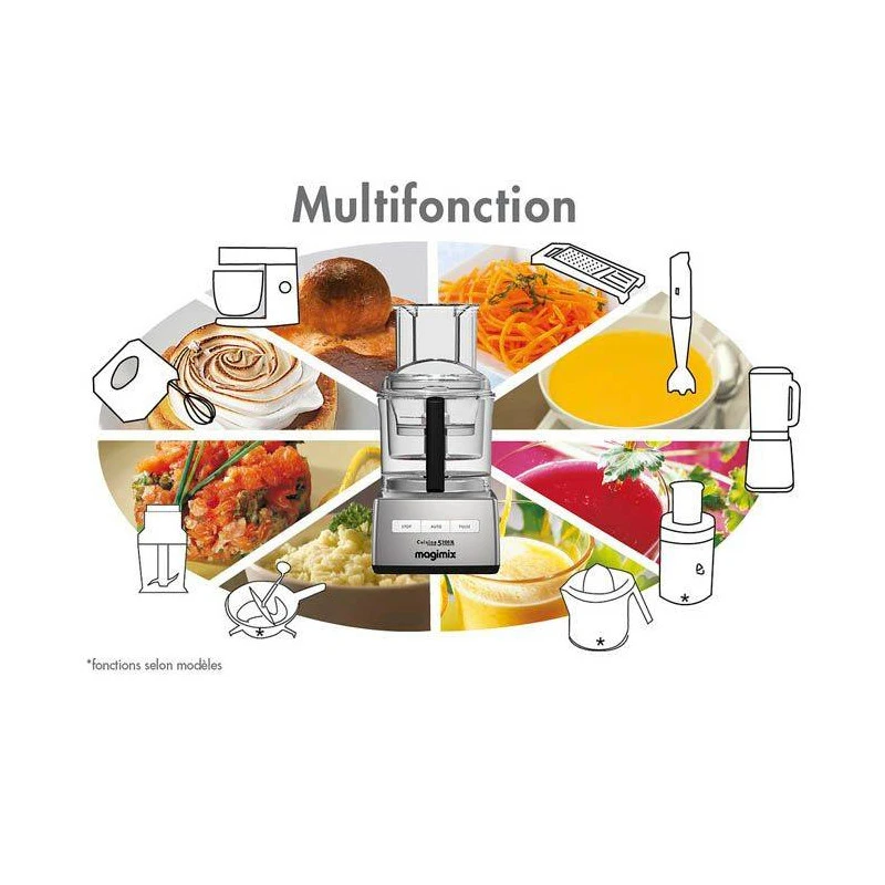 MAGIMIX Robot Cuisine Système 5200XL Chromé Mat 15 MAGIMIX Robot Cuisine Système 5200XL Chromé Mat – Image 13